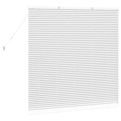vidaXL Balkenjalousien Weiß 130 x 130 cm Aluminium