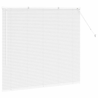 vidaXL Balkenjalousien Weiß 130 x 150 cm Aluminium