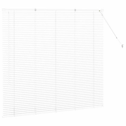 vidaXL Balkenjalousien Weiß 130 x 150 cm Aluminium