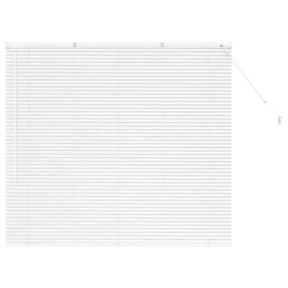 vidaXL Balkenjalousien Weiß 130 x 150 cm Aluminium