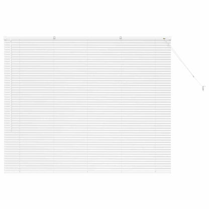 vidaXL Balkenjalousien Weiß 130 x 155 cm Aluminium