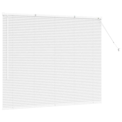 vidaXL Balkenjalousien Weiß 130 x 160 cm Aluminium