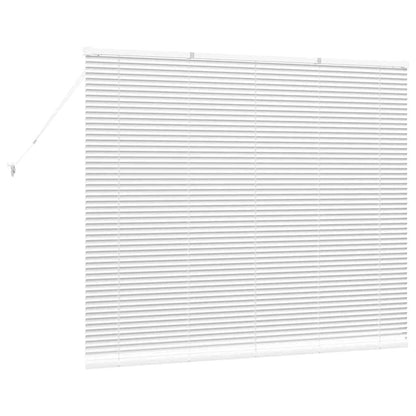 vidaXL Balkenjalousien Weiß 130 x 160 cm Aluminium