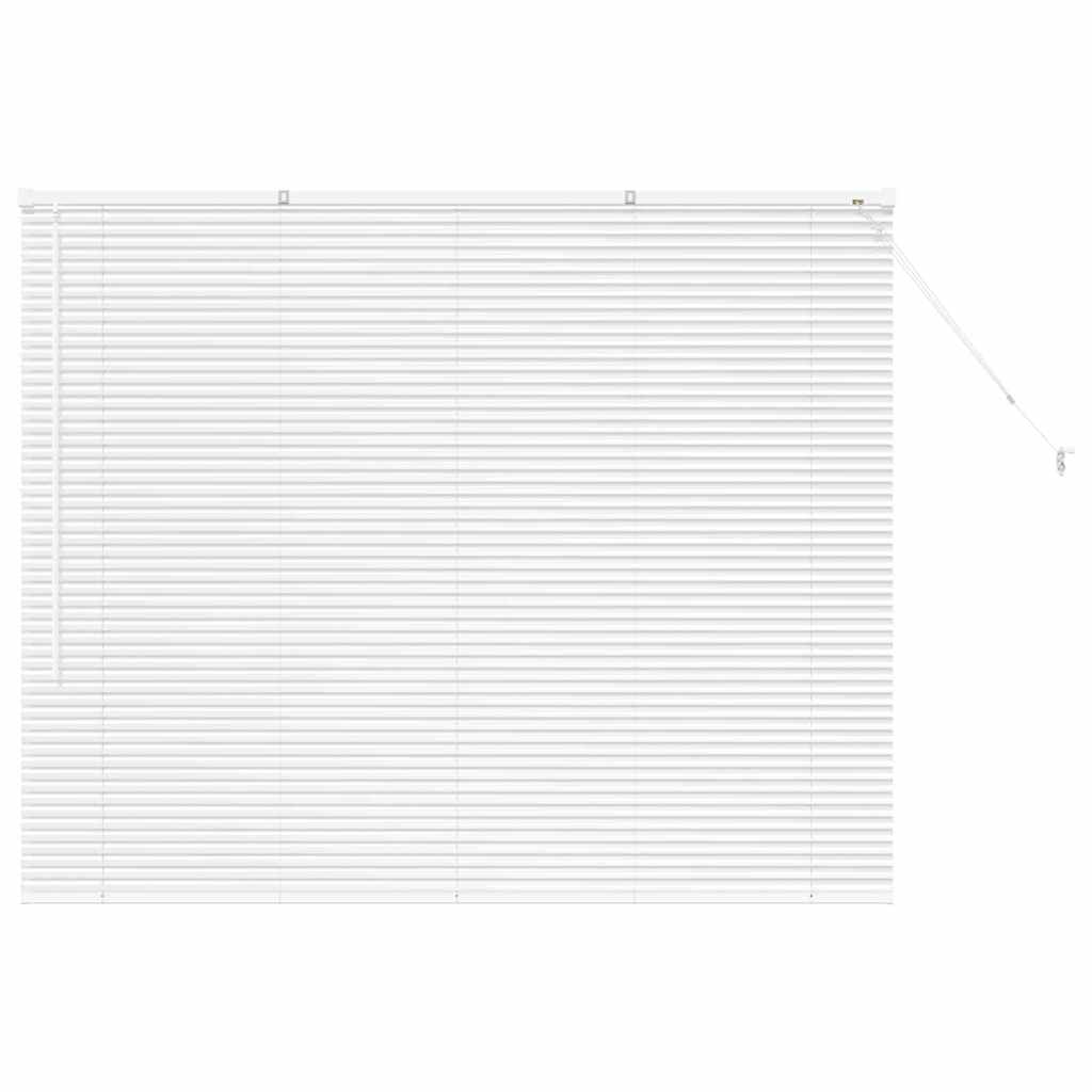 vidaXL Balkenjalousien Weiß 130 x 160 cm Aluminium