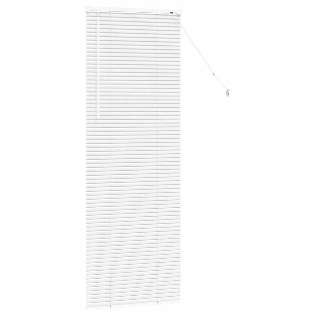 vidaXL Balkenjalousien Weiß 175 x 55 cm Aluminium