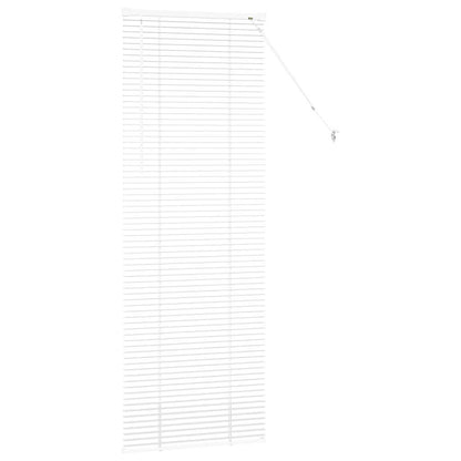 vidaXL Balkenjalousien Weiß 175 x 60 cm Aluminium