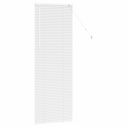 vidaXL Balkenjalousien Weiß 175 x 65 cm Aluminium