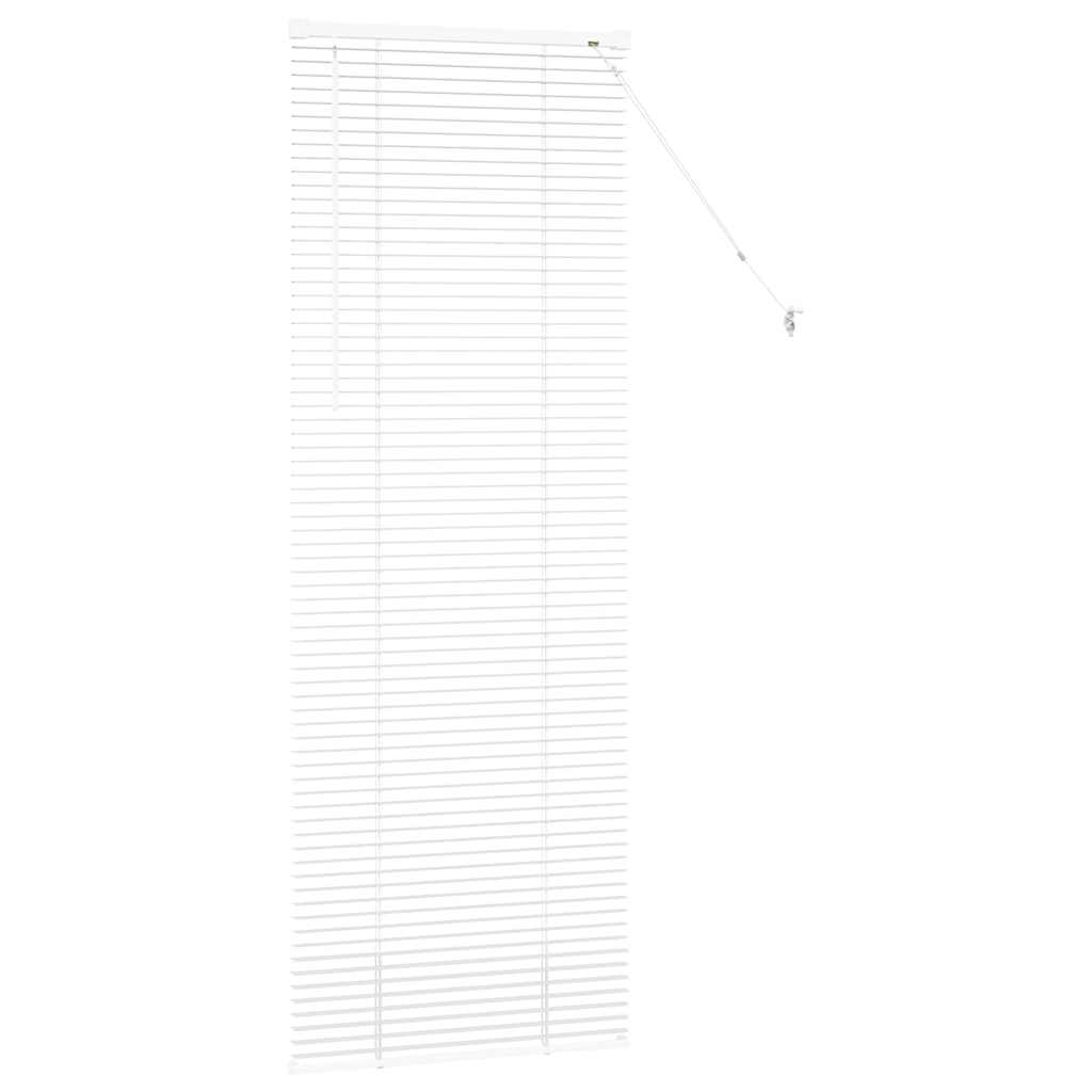 vidaXL Balkenjalousien Weiß 175 x 65 cm Aluminium