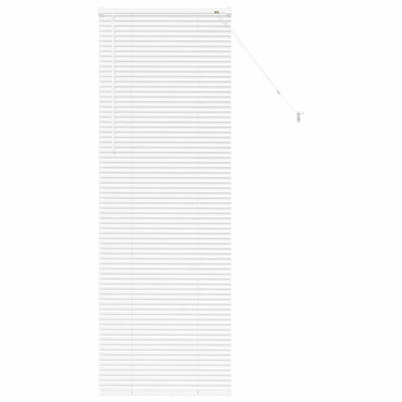 vidaXL Balkenjalousien Weiß 175 x 65 cm Aluminium
