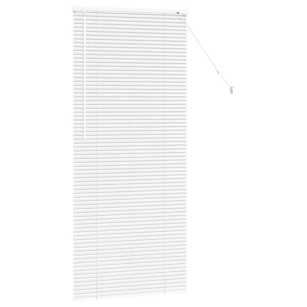 vidaXL Balkenjalousien Weiß 175 x 70 cm Aluminium