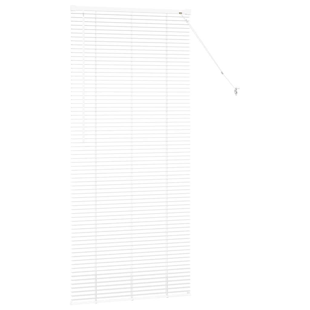 vidaXL Balkenjalousien Weiß 175 x 70 cm Aluminium