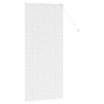 vidaXL Balkenjalousien Weiß 175 x 75 cm Aluminium