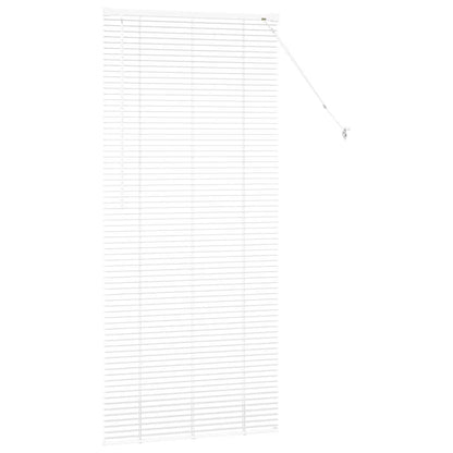 vidaXL Balkenjalousien Weiß 175 x 75 cm Aluminium