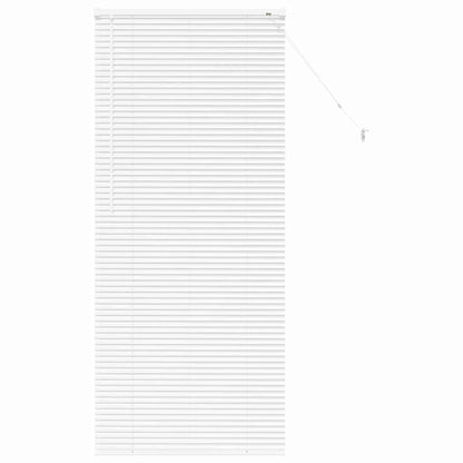 vidaXL Balkenjalousien Weiß 175 x 75 cm Aluminium