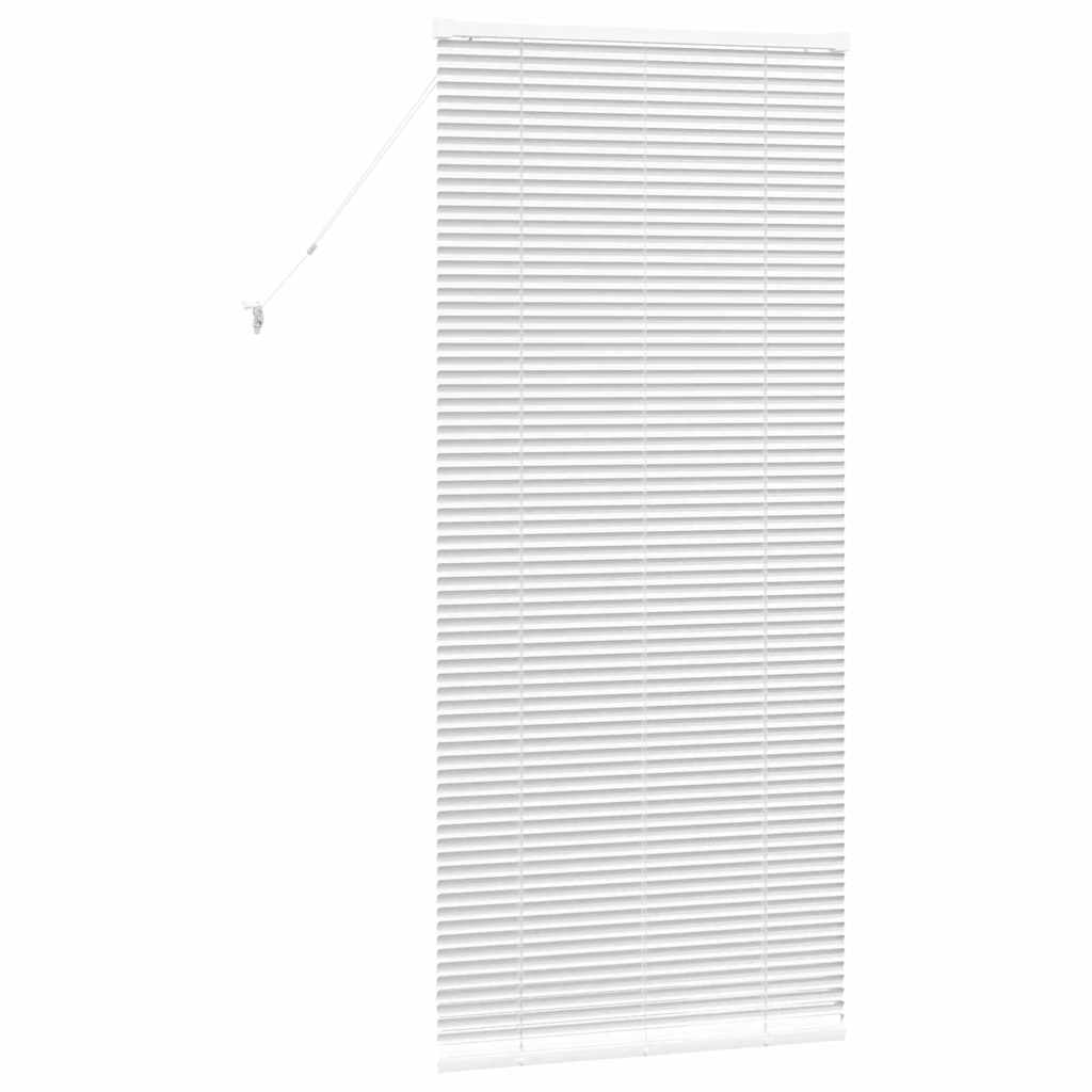 vidaXL Balkenjalousien Weiß 175 x 80 cm Aluminium