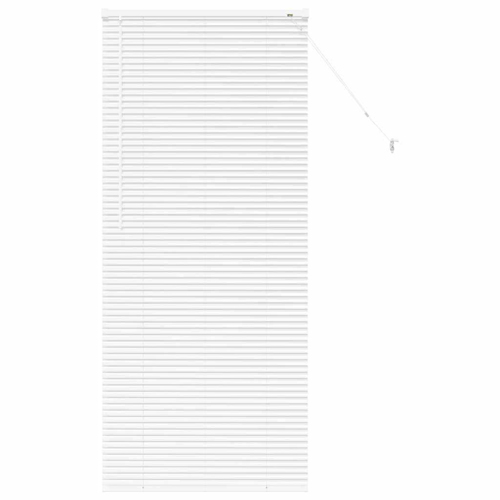 vidaXL Balkenjalousien Weiß 175 x 80 cm Aluminium