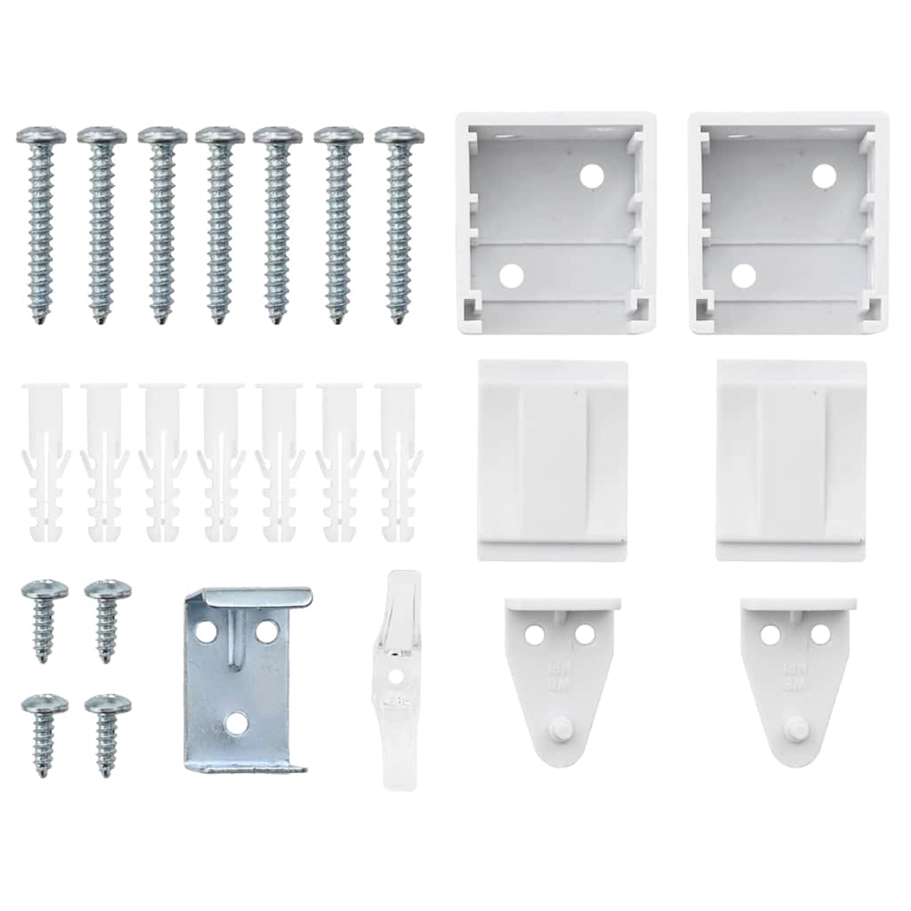 Balkenjalousien Weiß 175 x 85 cm Aluminium