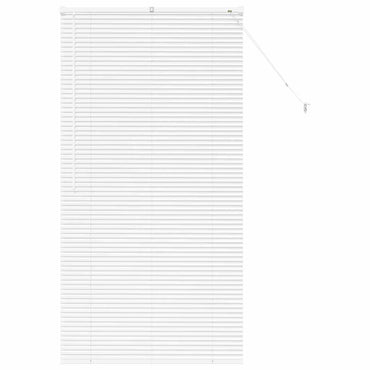 vidaXL Balkenjalousien Weiß 175 x 85 cm Aluminium
