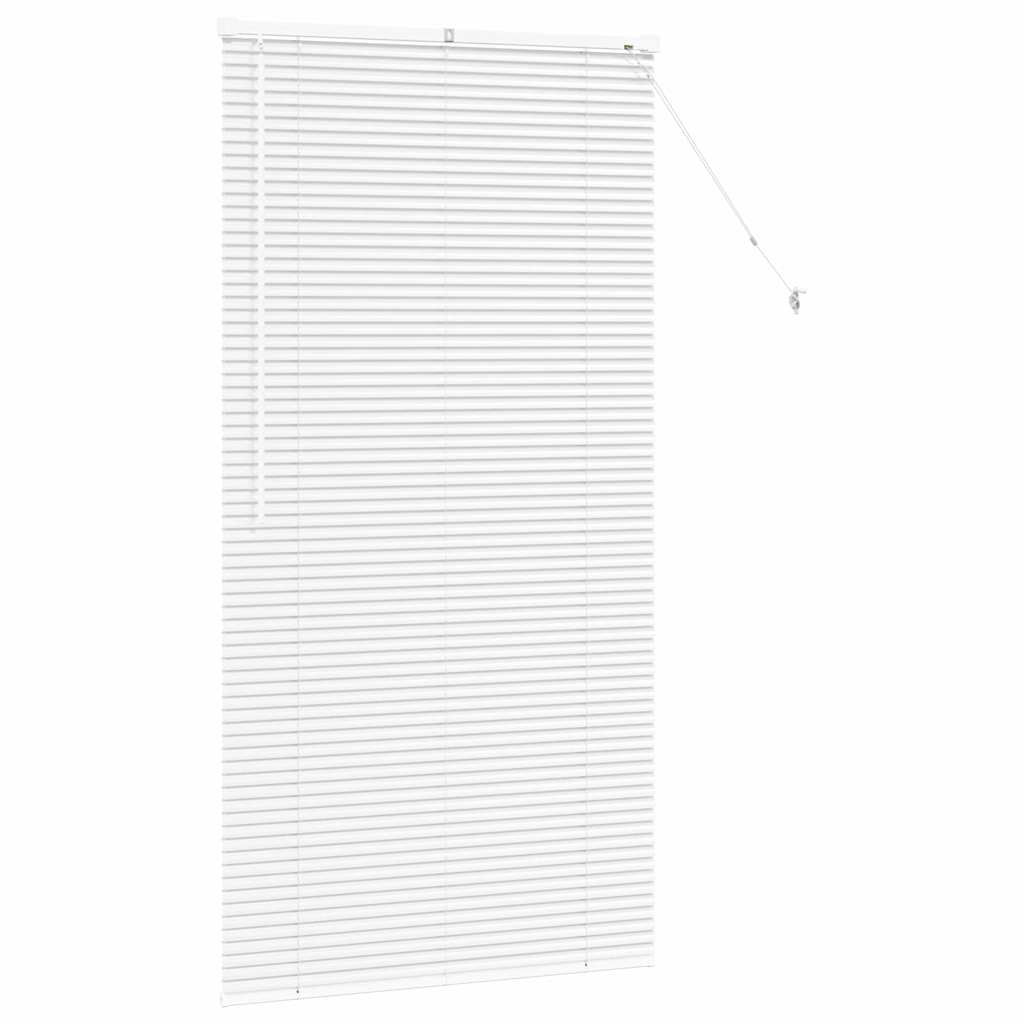 vidaXL Balkenjalousien Weiß 175 x 90 cm Aluminium