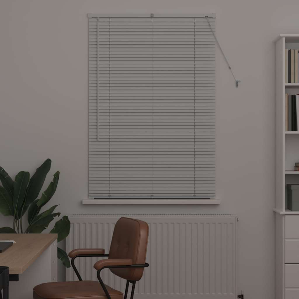 vidaXL Balkenjalousien Weiß 175 x 95 cm Aluminium