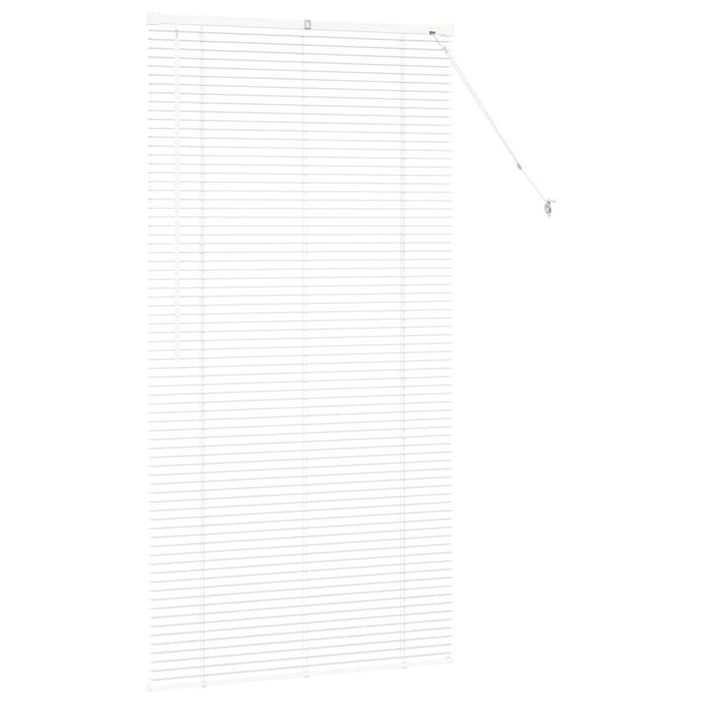 vidaXL Balkenjalousien Weiß 175 x 95 cm Aluminium