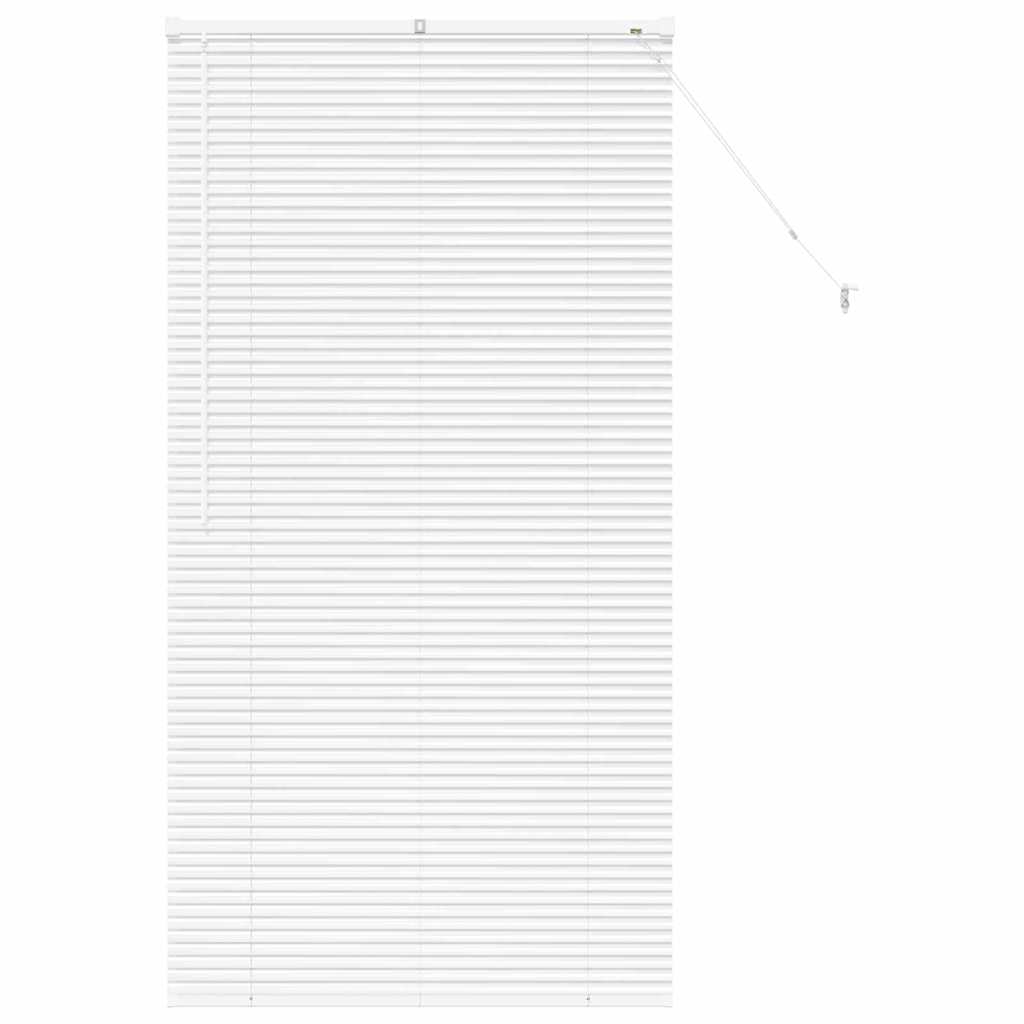 vidaXL Balkenjalousien Weiß 175 x 95 cm Aluminium