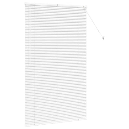 vidaXL Balkenjalousien Weiß 175 x 100 cm Aluminium
