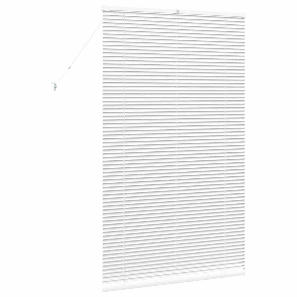 vidaXL Balkenjalousien Weiß 175 x 100 cm Aluminium