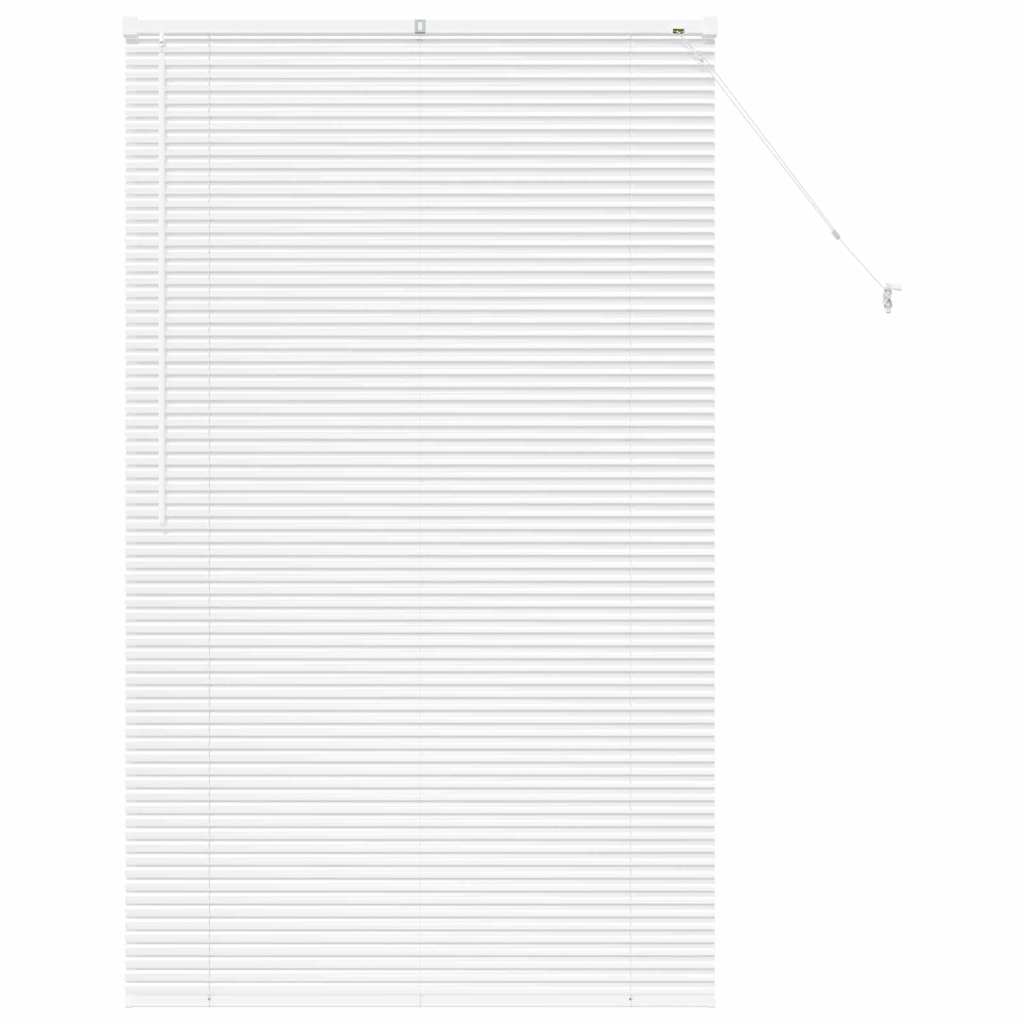 vidaXL Balkenjalousien Weiß 175 x 100 cm Aluminium