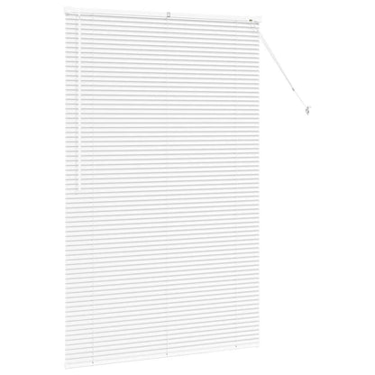 vidaXL Balkenjalousien Weiß 175 x 110 cm Aluminium