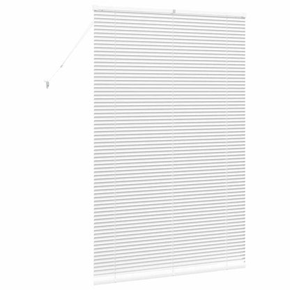 vidaXL Balkenjalousien Weiß 175 x 110 cm Aluminium