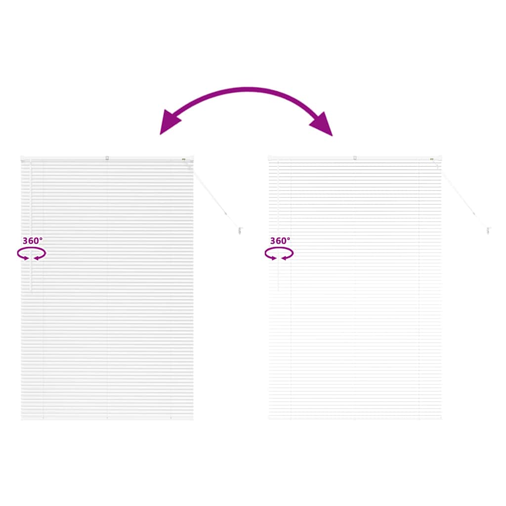 Balkenjalousien Weiß 175 x 115 cm Aluminium