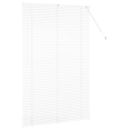 vidaXL Balkenjalousien Weiß 175 x 120 cm Aluminium