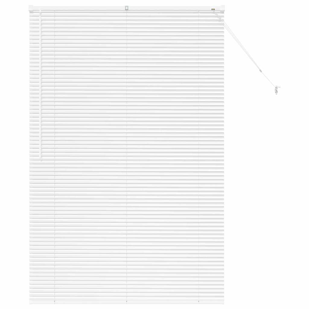vidaXL Balkenjalousien Weiß 175 x 120 cm Aluminium