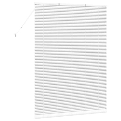 vidaXL Balkenjalousien Weiß 175 x 125 cm Aluminium
