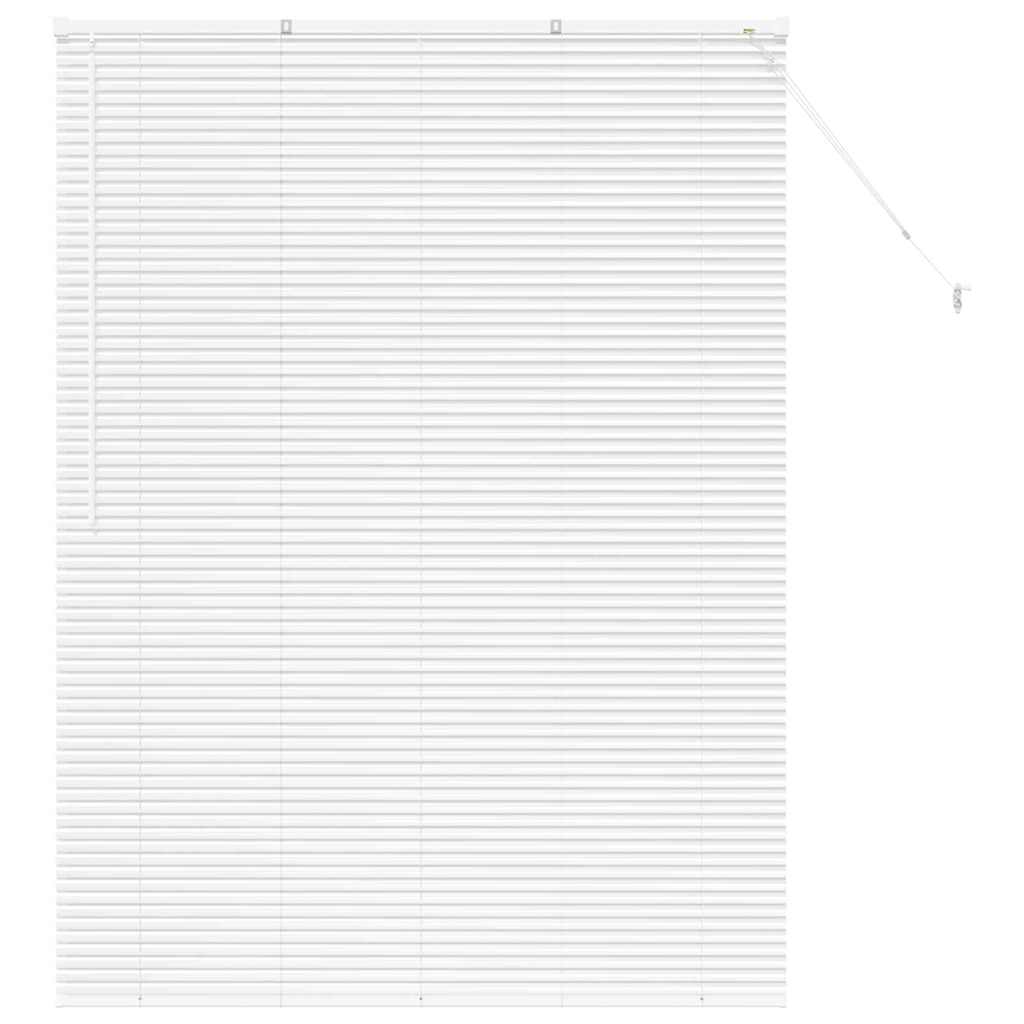 vidaXL Balkenjalousien Weiß 175 x 125 cm Aluminium