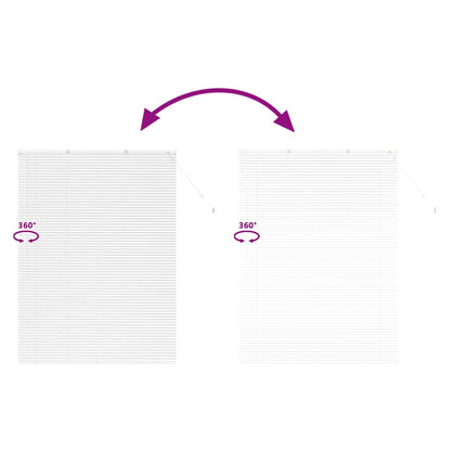 Balkenjalousien Weiß 175 x 130 cm Aluminium