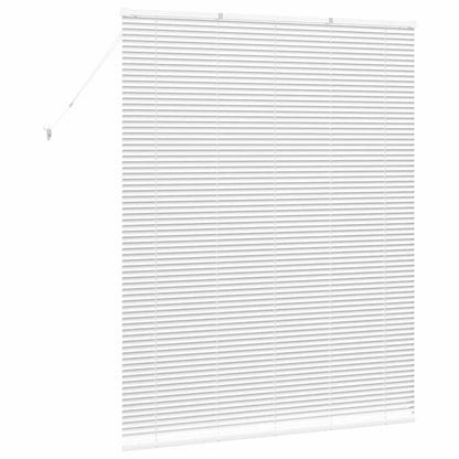 vidaXL Balkenjalousien Weiß 175 x 140 cm Aluminium