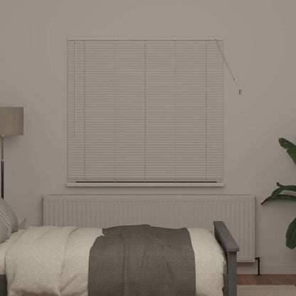 vidaXL Balkenjalousien Weiß 175 x 145 cm Aluminium