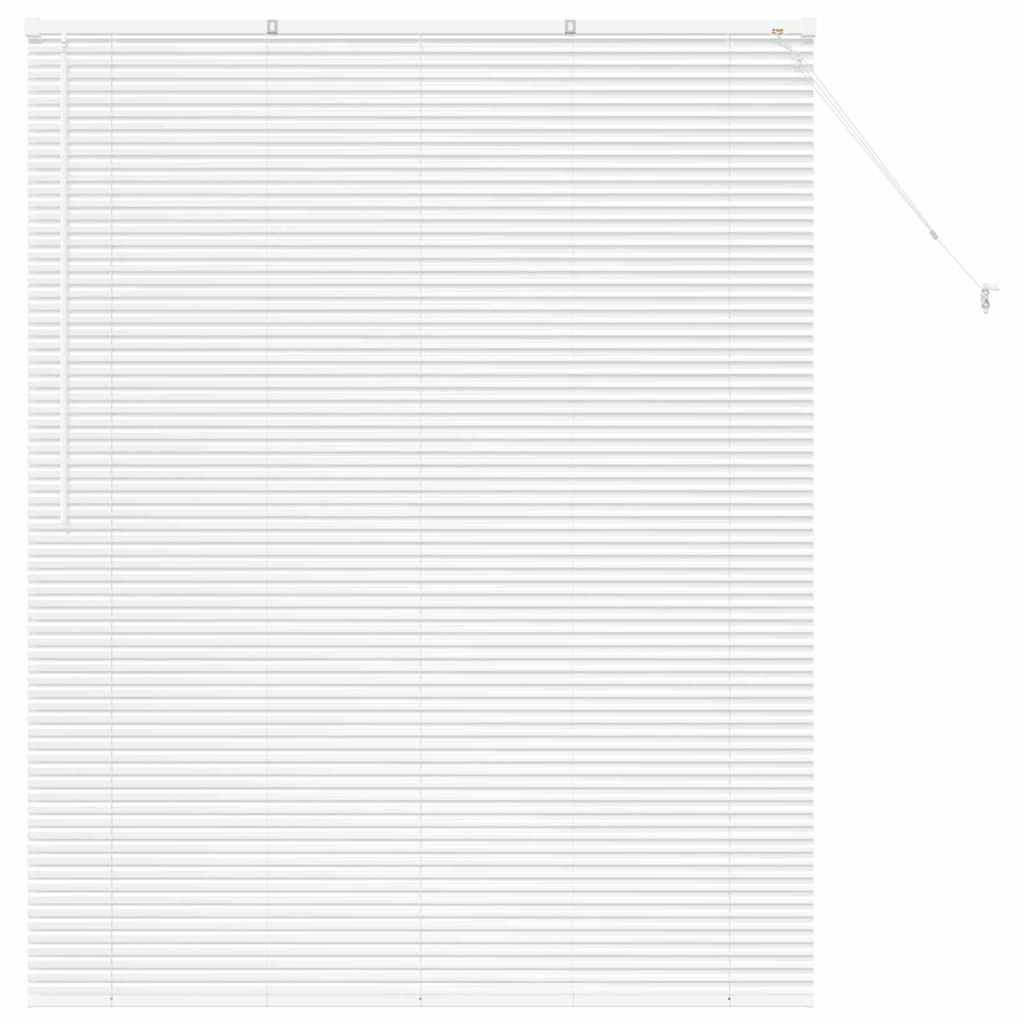 vidaXL Balkenjalousien Weiß 175 x 145 cm Aluminium