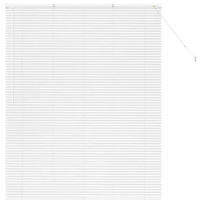 vidaXL Balkenjalousien Weiß 175 x 145 cm Aluminium