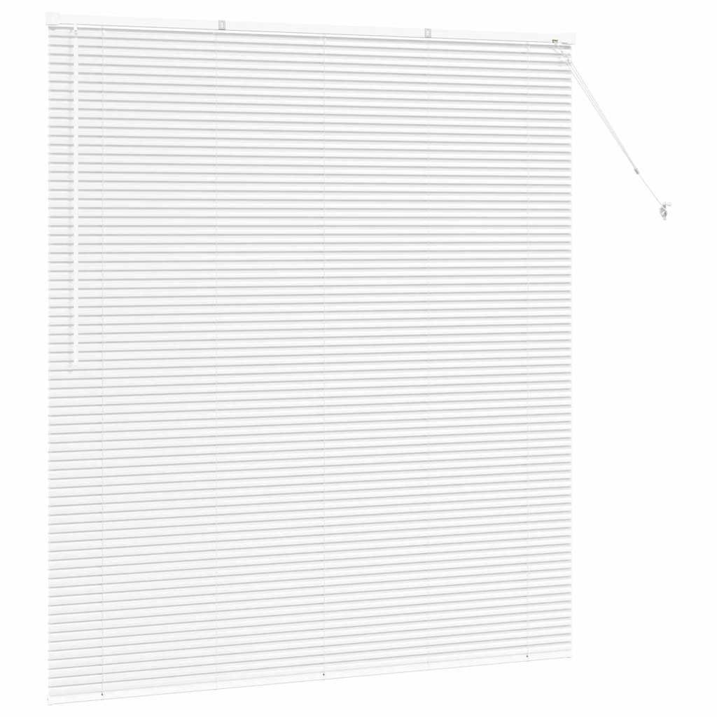 vidaXL Balkenjalousien Weiß 175 x 155 cm Aluminium