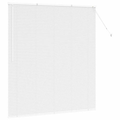 vidaXL Balkenjalousien Weiß 175 x 155 cm Aluminium