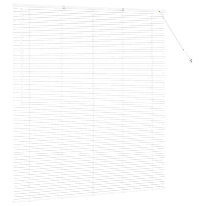 vidaXL Balkenjalousien Weiß 175 x 155 cm Aluminium