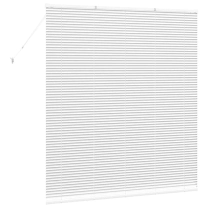 vidaXL Balkenjalousien Weiß 175 x 155 cm Aluminium