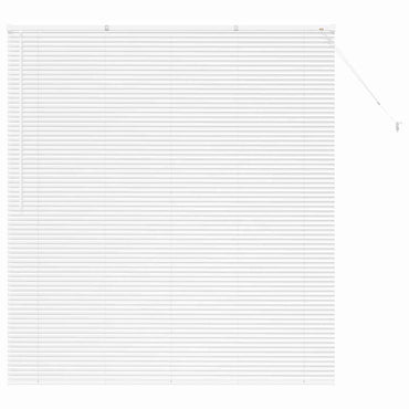 vidaXL Balkenjalousien Weiß 175 x 155 cm Aluminium