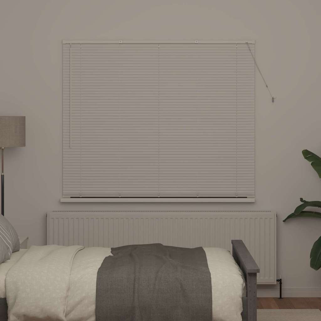 vidaXL Balkenjalousien Weiß 175 x 160 cm Aluminium