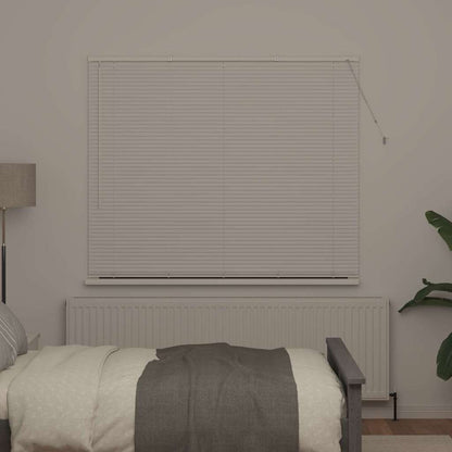 vidaXL Balkenjalousien Weiß 175 x 160 cm Aluminium