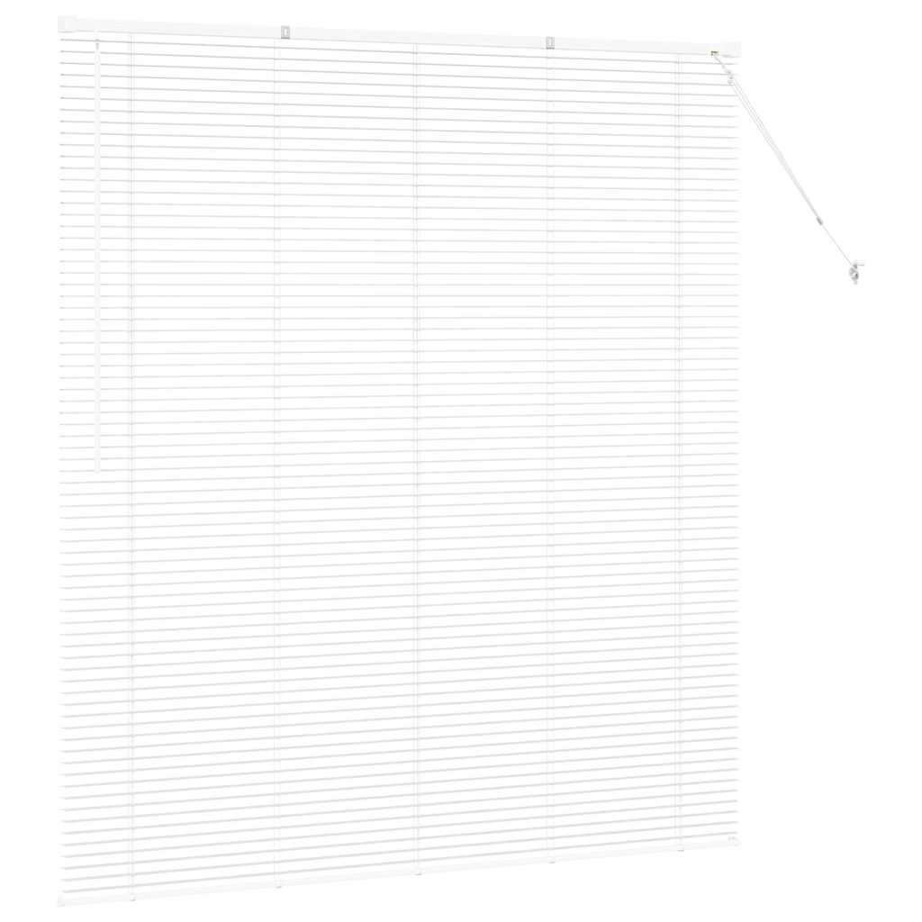 vidaXL Balkenjalousien Weiß 175 x 160 cm Aluminium