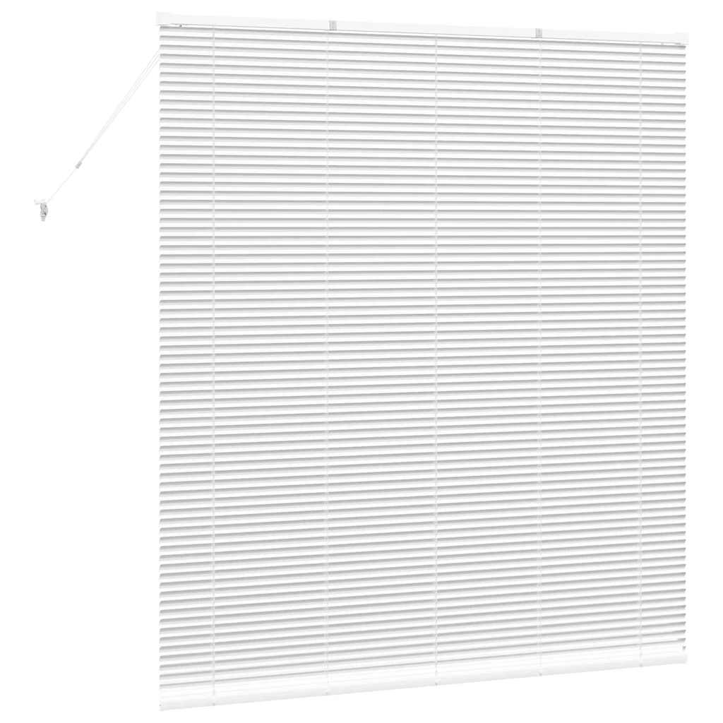 vidaXL Balkenjalousien Weiß 175 x 160 cm Aluminium